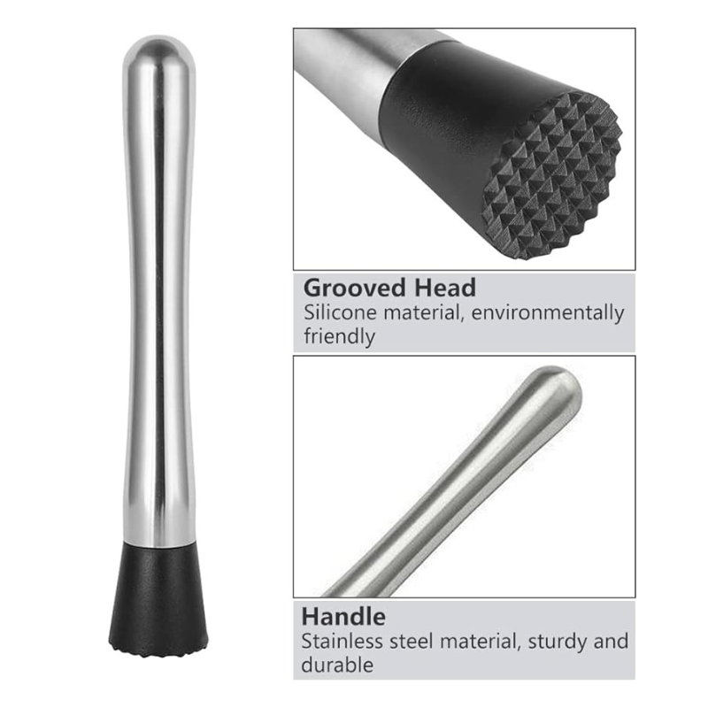 Pilon Cocktail en Acier Inoxydable