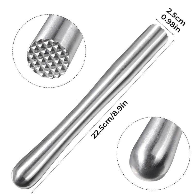 Pilon Cocktail en Acier Inoxydable
