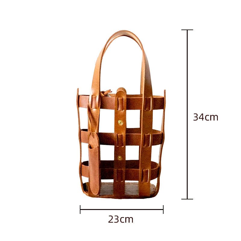 Sac à vin en cuir