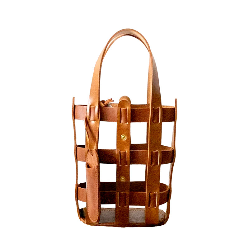Sac à vin en cuir