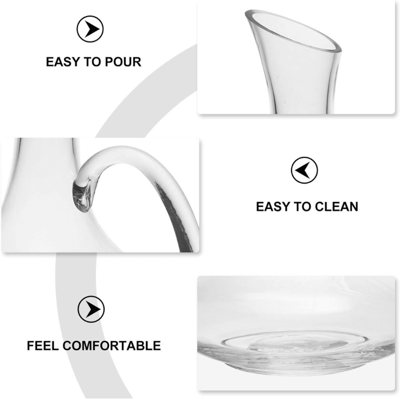 1500ml Carafe à Vin Rouge Soufflée à La Main - Wior