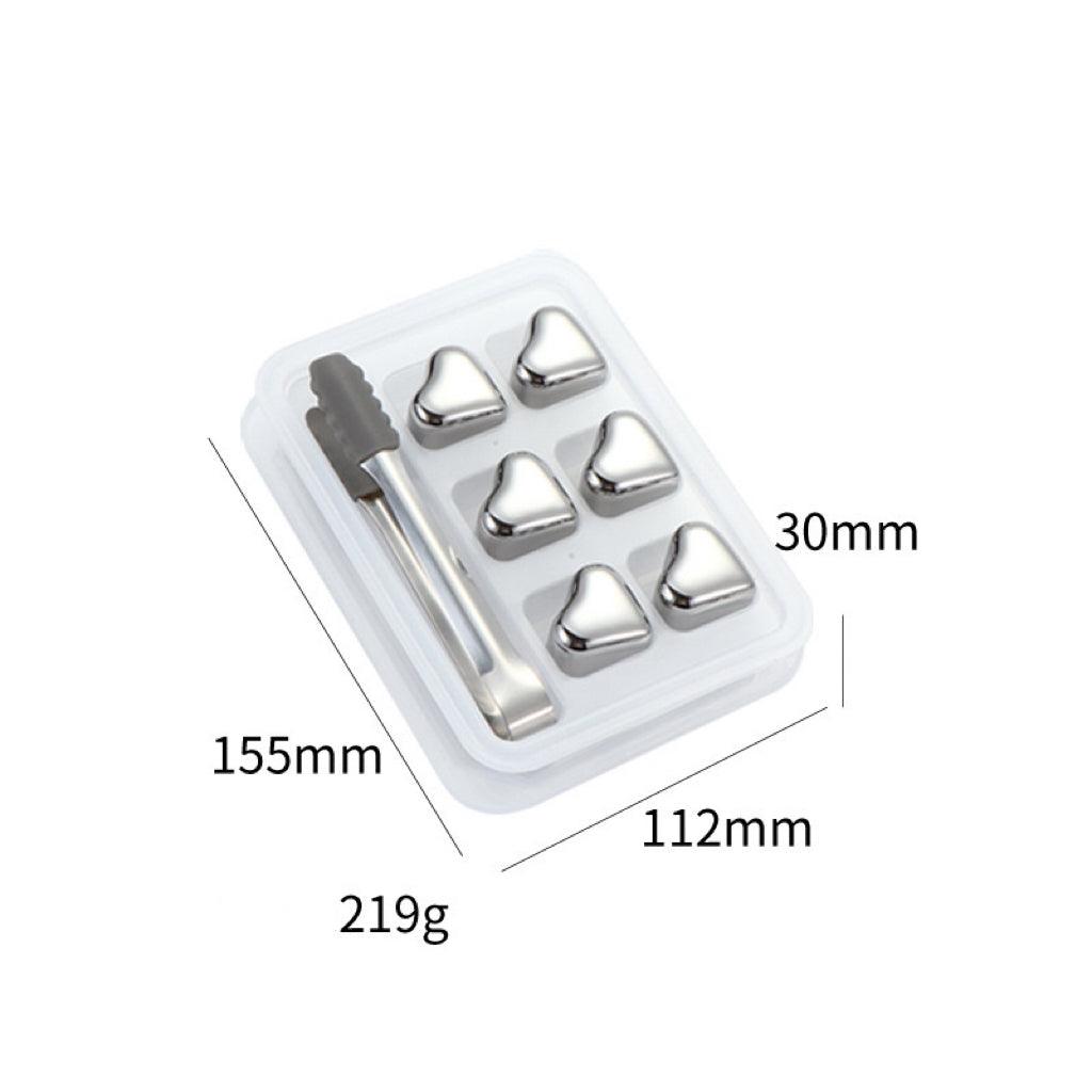 Forme de coeur Glaçons en acier inoxydable