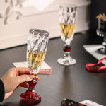 2 Verres à Champagne en Cristal