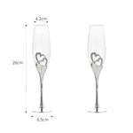 2 Verres à Vin Rouge Élégants