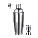 3 Pièces Shaker à Cocktail Set en Acier Inoxydable - Wior