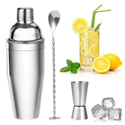 3 Pièces Shaker à Cocktail Set en Acier Inoxydable - Wior