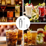 3 Pièces Shaker à Cocktail Set en Acier Inoxydable - Wior
