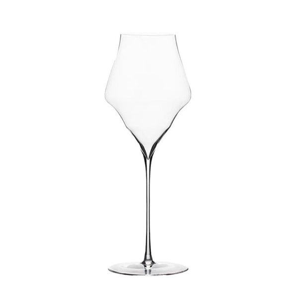 Flûte à champagne 390ml en verre soufflé à la main, design élégant et translucide
