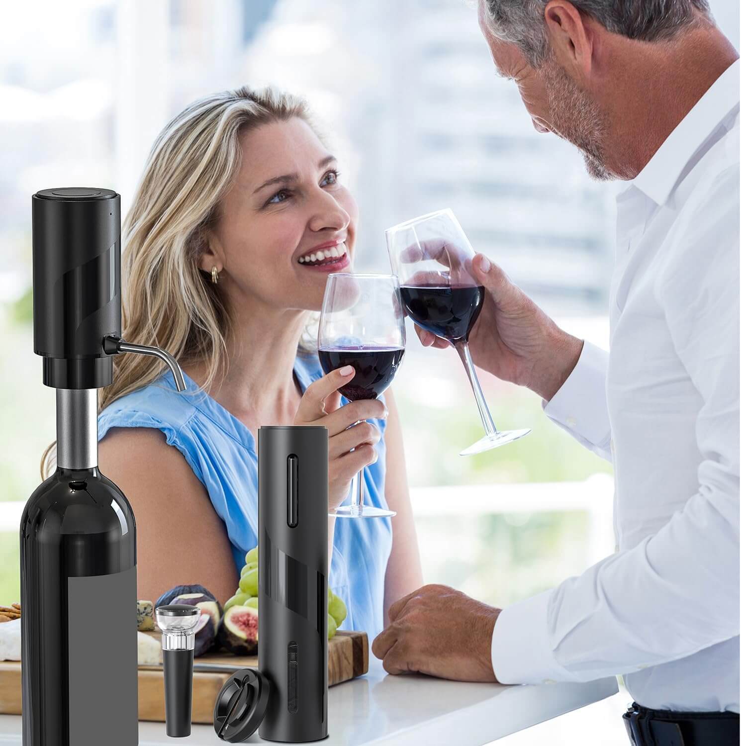 5 en 1 ensemble ouvre-bouteille électrique rechargeable