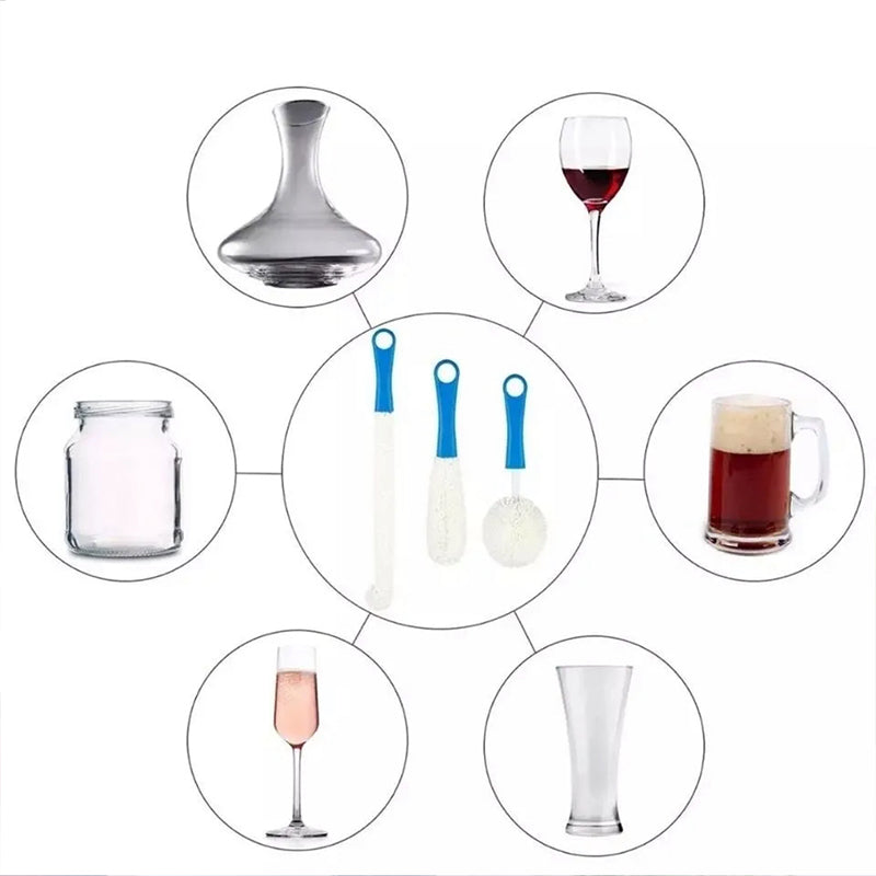 Brosse Flexible pour Carafe à Vin et Verres