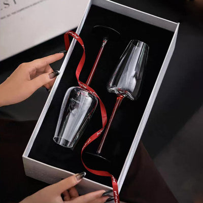 Coffret Cadeau 2 Verres à Vin en Cristal