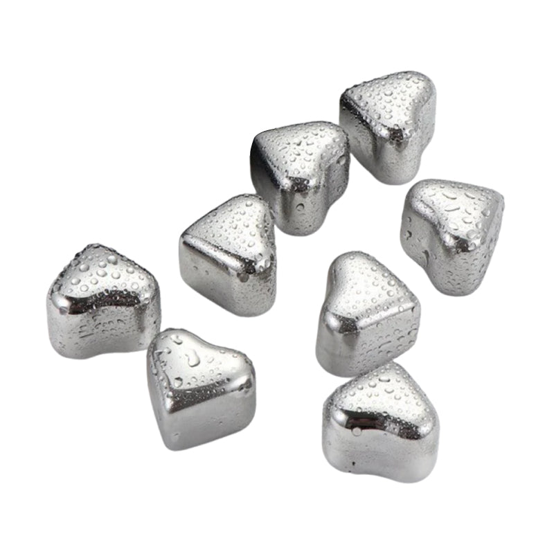 Forme de coeur Glaçons en acier inoxydable