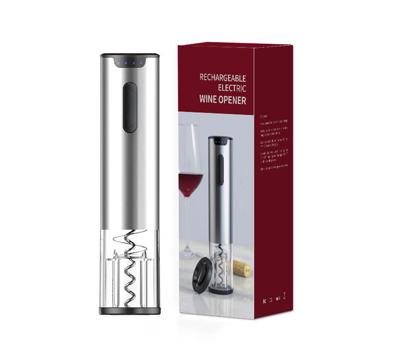 Luxury Silver Rechargeable Automatic Electric Wine Opener