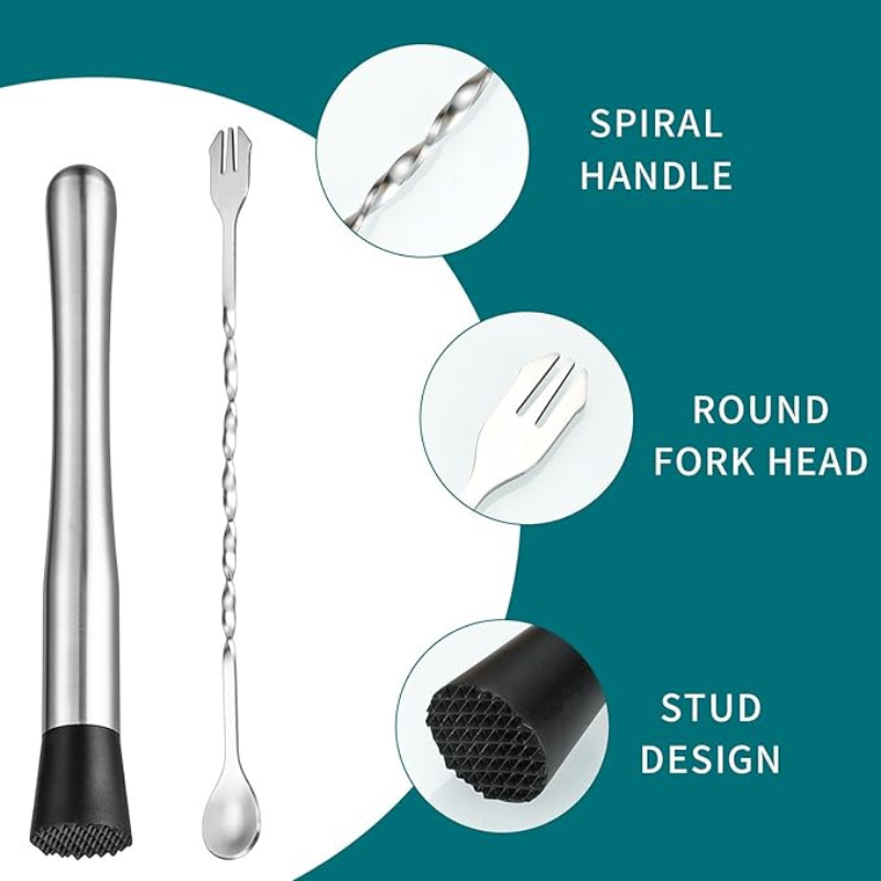 Pilon Cocktail en Acier Inoxydable