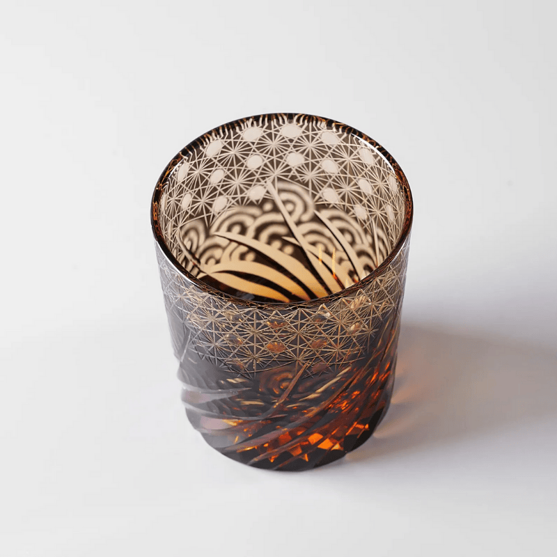 Verre à Whisky en Cristal Brun