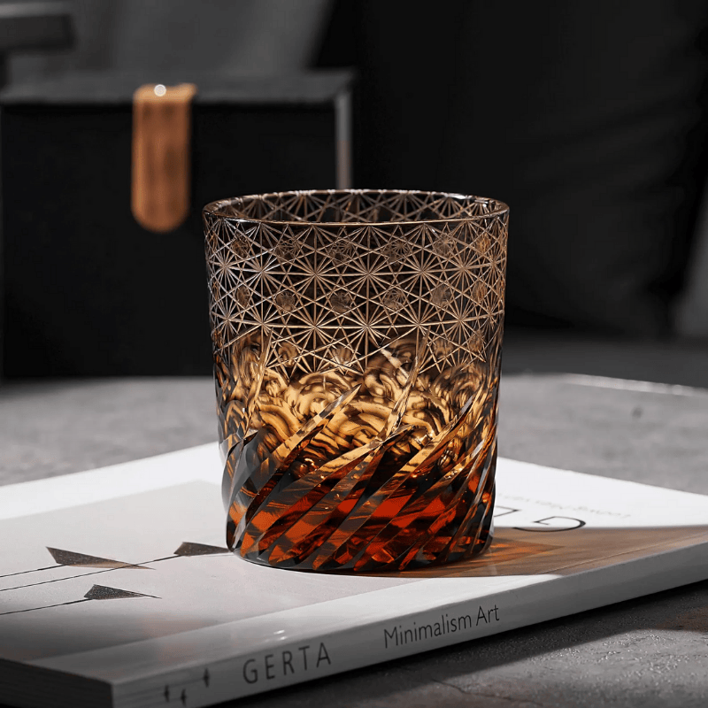 Verre à Whisky en Cristal Brun