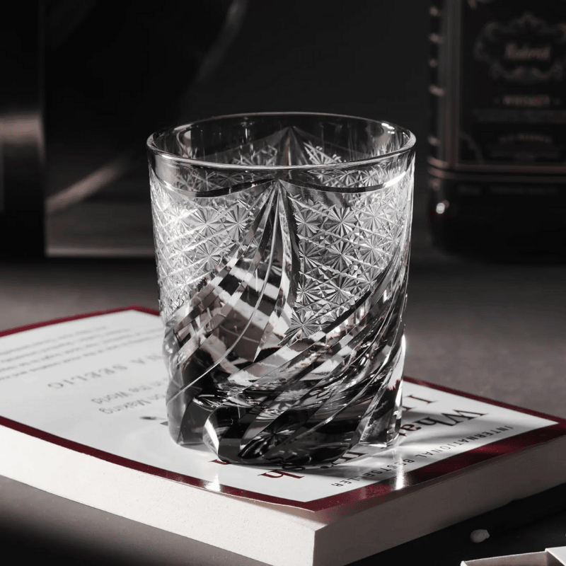 Verre à Whisky en Cristal Gris