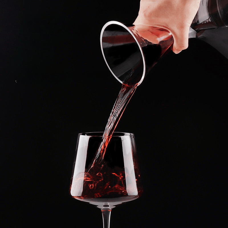 Verre en Cristal Soufflé à La Main Carafe à Décanter avec Bouchon