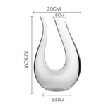 Décanteurs à vin, Vin Carafe à Décanter en forme de U Carafe à Classique Wior
