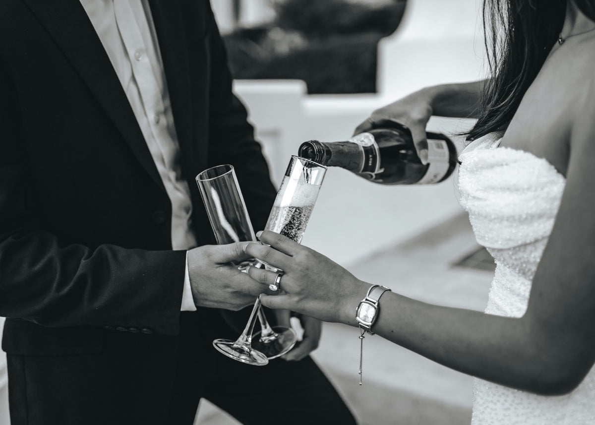 Flûtes à champagne en cristal pour mariage, coupe de champagne raffinée