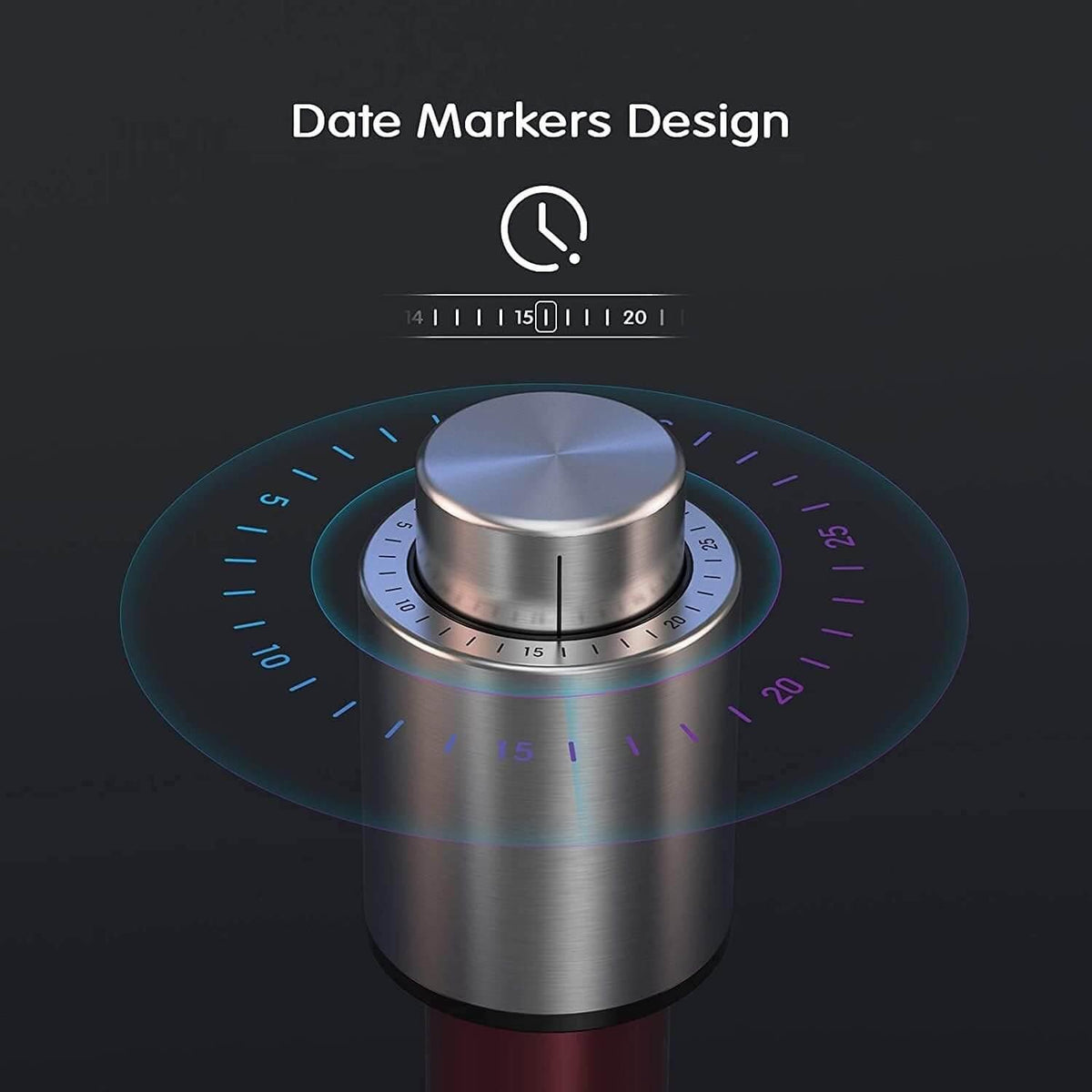 Bouchon de Vin sous Vide en Acier Inoxydable - Wior