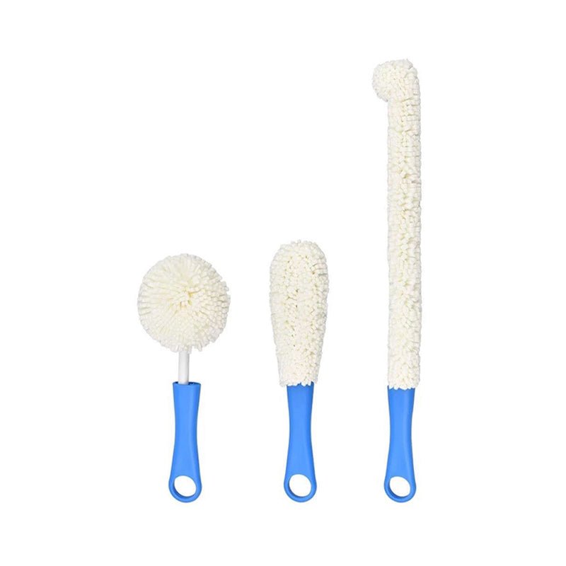 Brosse Flexible 3 Pièces pour Carafe à Vin et Verres - Wior