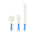 Brosse Flexible 3 Pièces pour Carafe à Vin et Verres - Wior