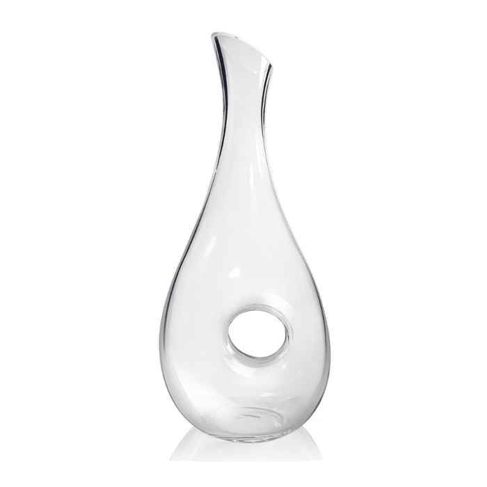 Carafe à décanter en forme de cercle creux, design moderne en verre transparent