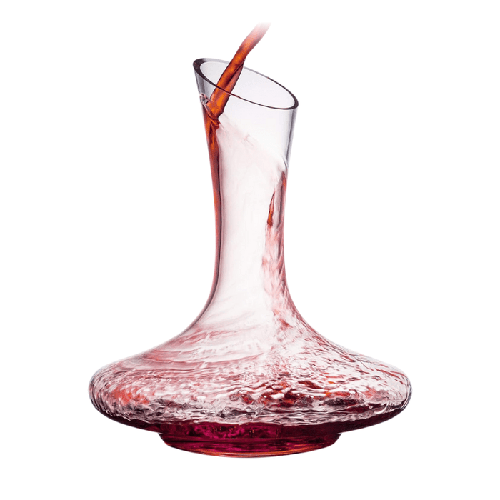 Carafe à décanter 750ml en verre soufflé à la main, design élégant
