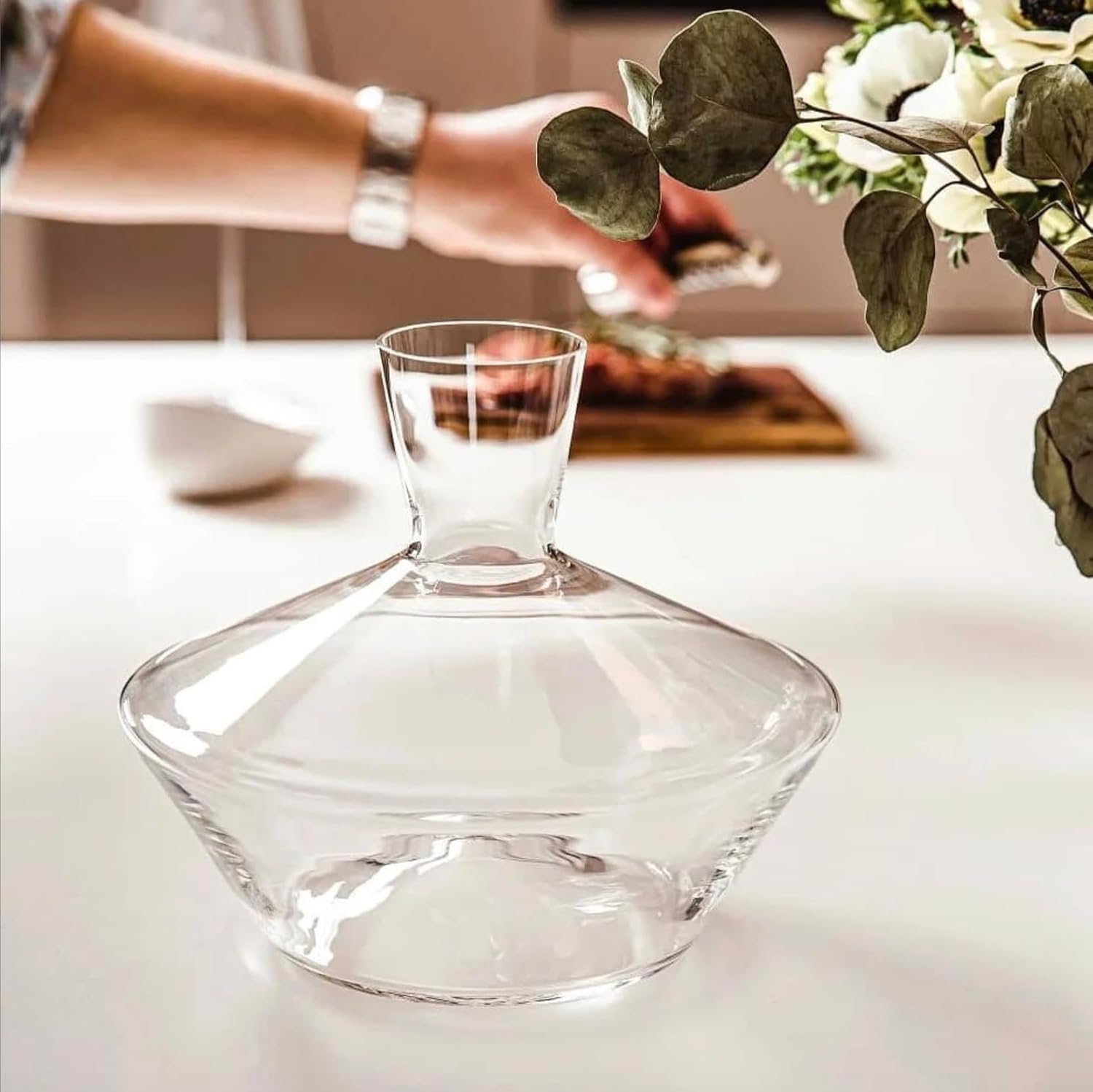 Carafe à vin en cristal soufflé à la main - Wior