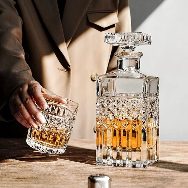Carafe à Whisky Cristal Motif Géométrique - Wior