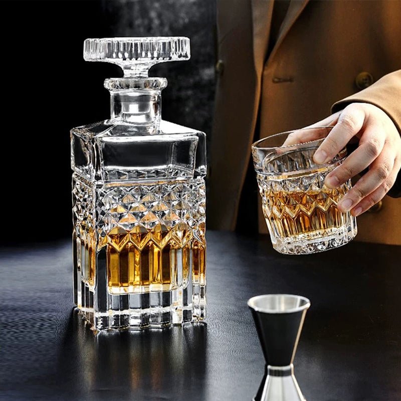 Carafe à Whisky Cristal Motif Géométrique - Wior