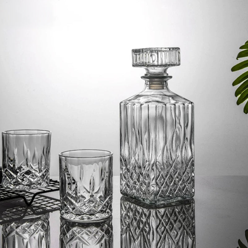 Carafe à whisky en verre épais classique - Wior