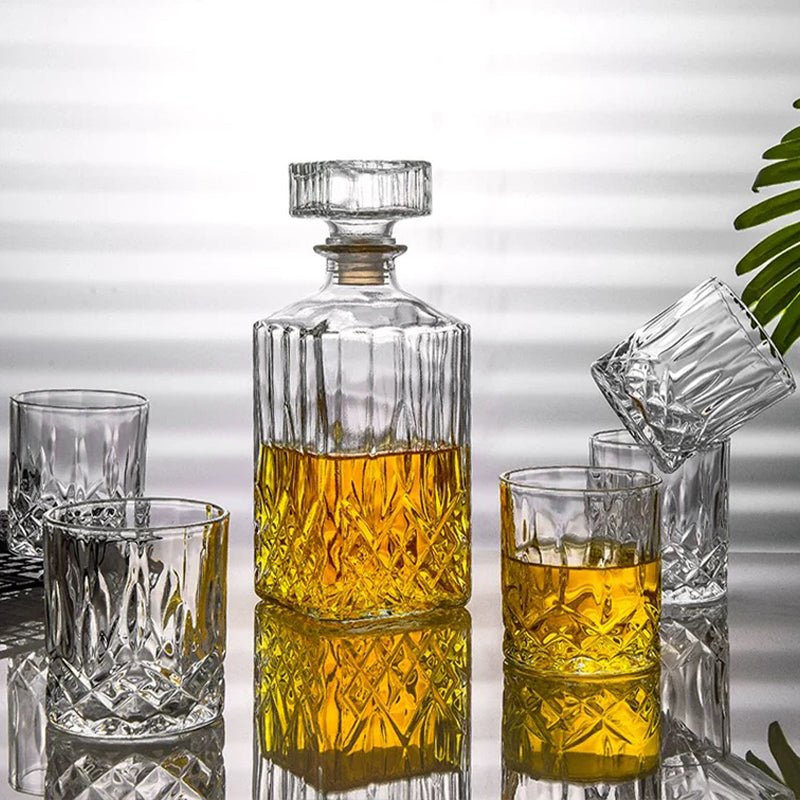 Carafe à whisky en verre épais classique - Wior