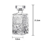 Carafe à whisky vintage en cristal taillé – Motif écossais - Wior