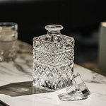 Carafe à whisky vintage en cristal taillé – Motif écossais - Wior