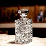 Carafe à whisky vintage en cristal taillé – Motif écossais - Wior