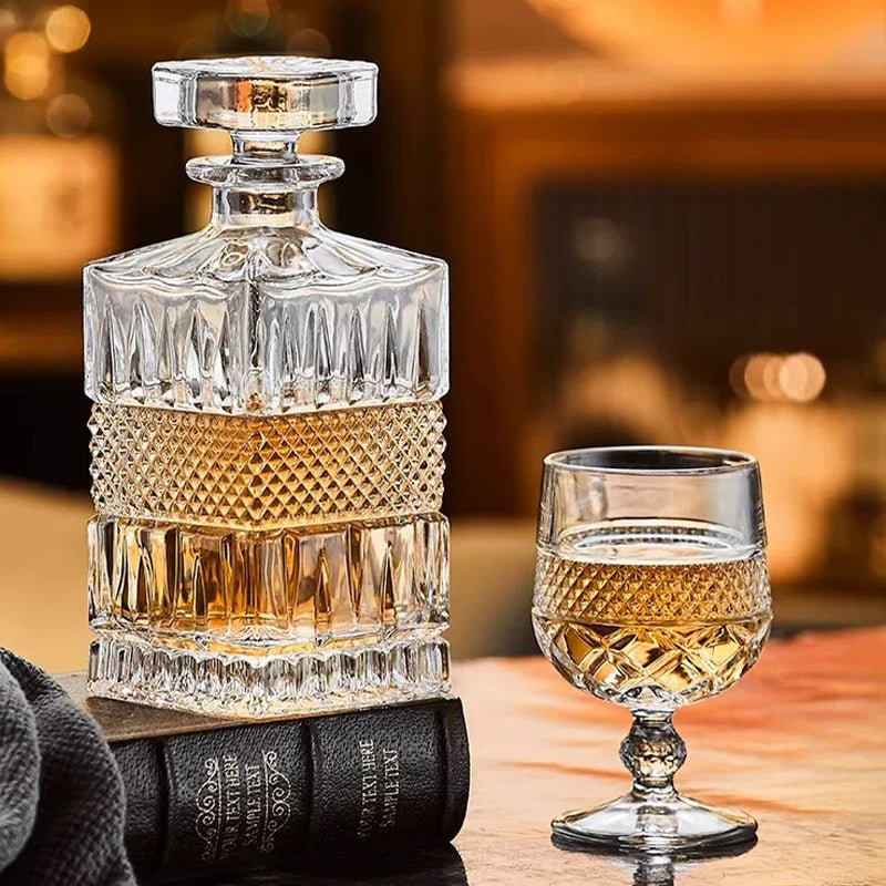 Carafe à Whisky Vintage en Verre - Wior