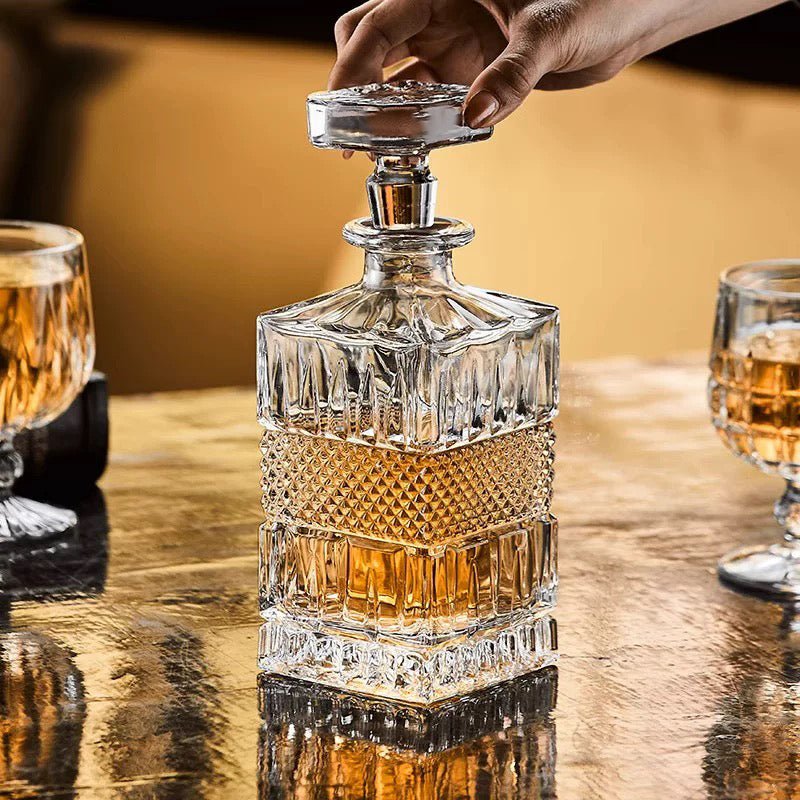 Carafe à Whisky Vintage en Verre - Wior