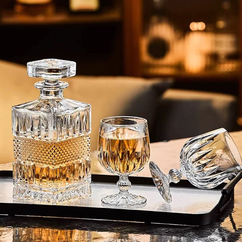 Carafe à Whisky Vintage en Verre - Wior