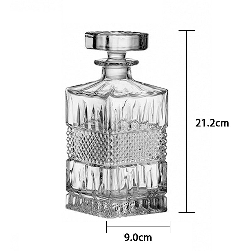 Carafe à Whisky Vintage en Verre - Wior