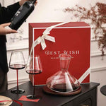 Carafe Décanteur & Verres Cristal - Coffret Cadeau - Wior