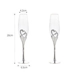 Coffret Vin 2 Verres à Vin pour Mariage, Saint-Valentin - Wior