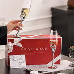 Coffret Vin 2 Verres à Vin pour Mariage, Saint-Valentin - Wior
