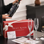 Coffret Vin 2 Verres à Vin pour Mariage, Saint-Valentin - Wior