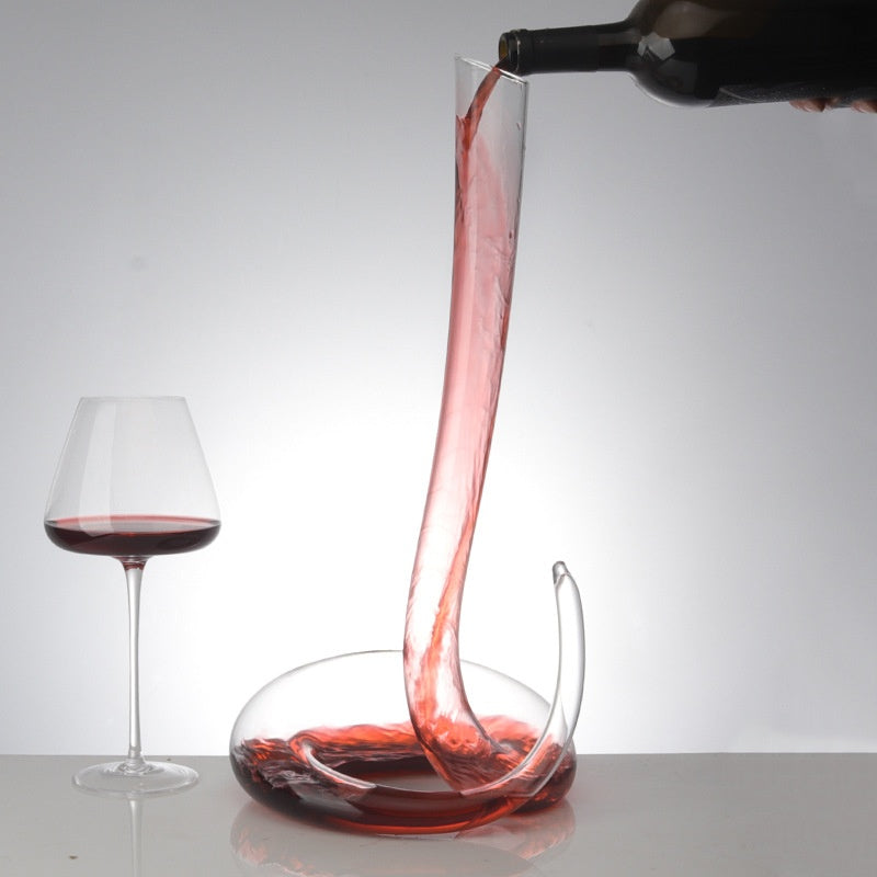 Présentation de la carafe à décanter transparente