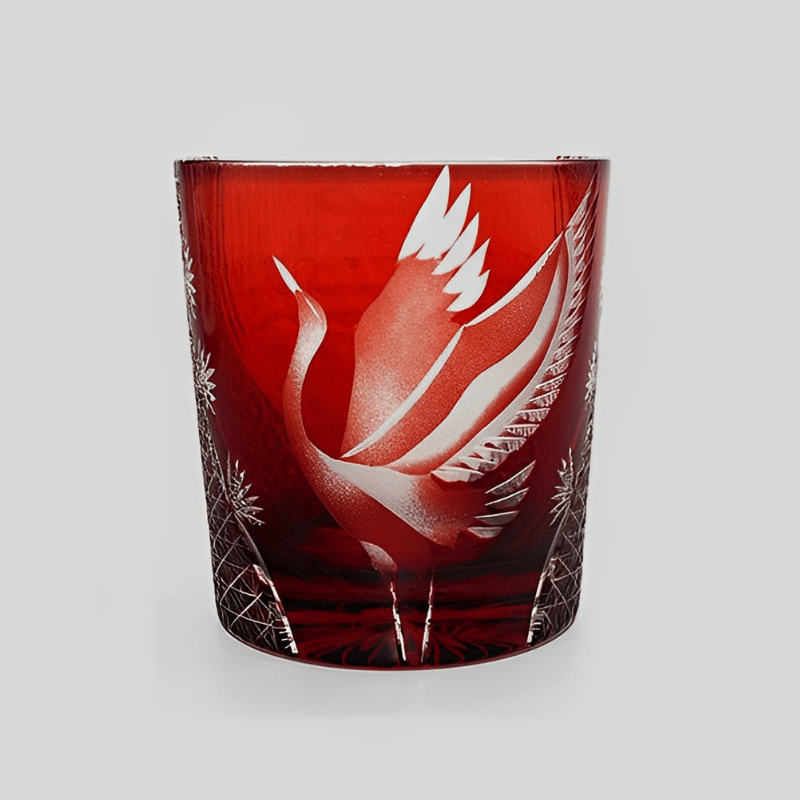 Flying Crane Verre à Whisky en Cristal Taillé à la Main - Wior