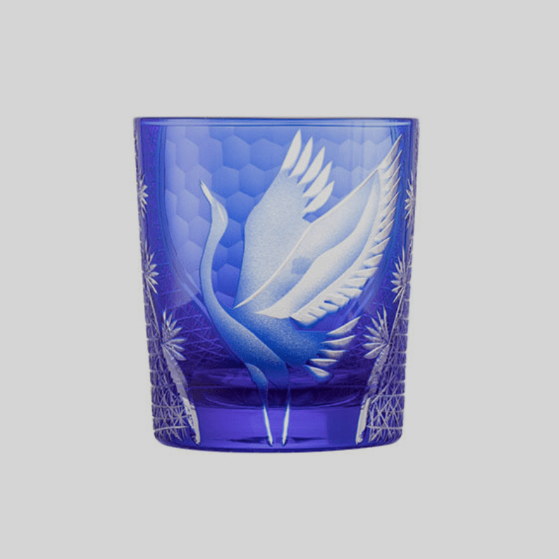 Flying Crane Verre à Whisky en Cristal Taillé à la Main - Wior
