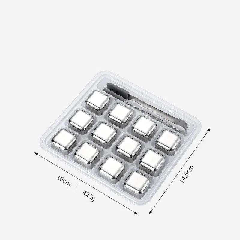 Glaçons en acier inoxydable argenté - Wior