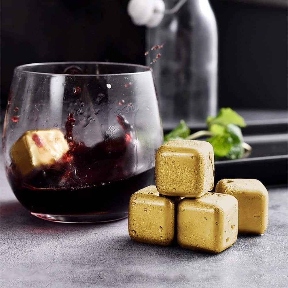 Glaçons en acier inoxydable doré - Wior